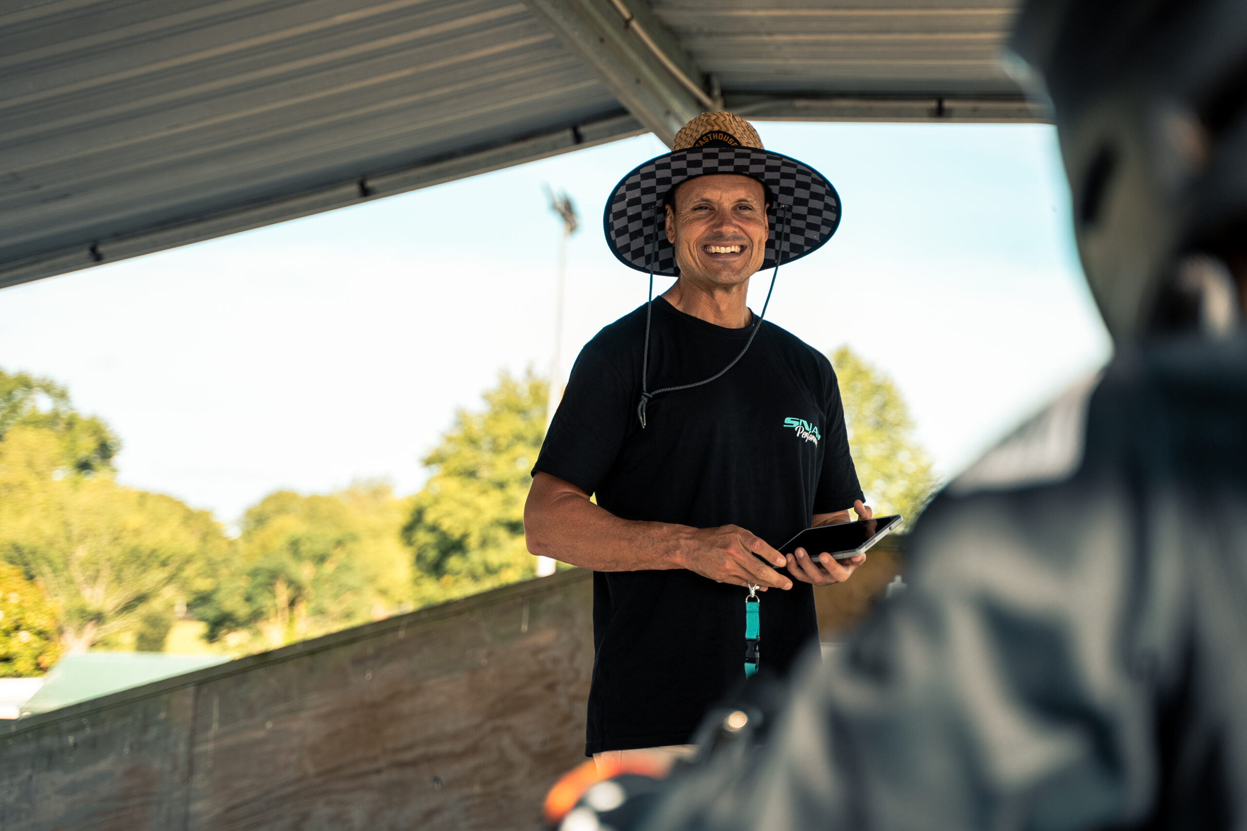 Snap Performance Director Coaching BMX at Track