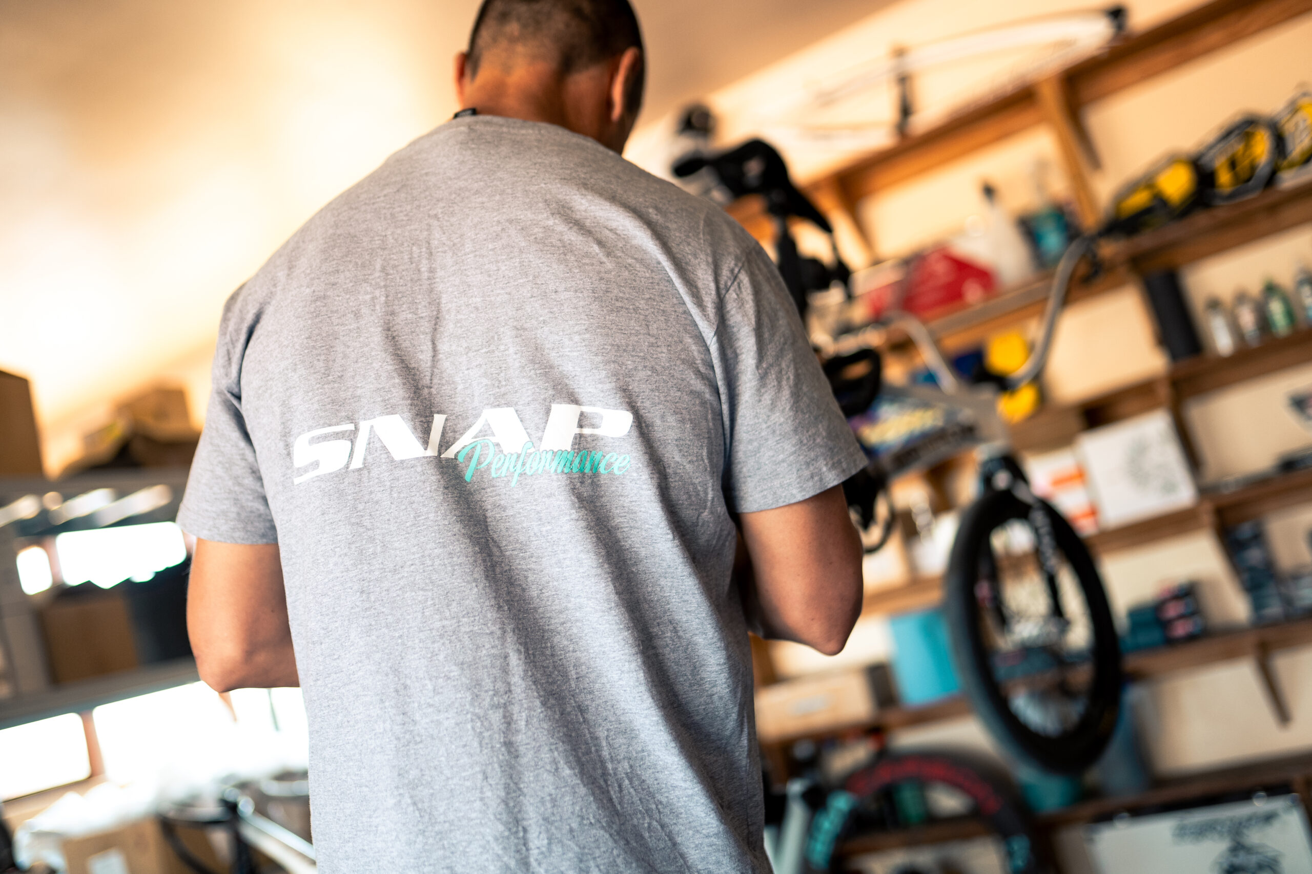 About the Snap Performance Director in Workshop working on BMX Bike