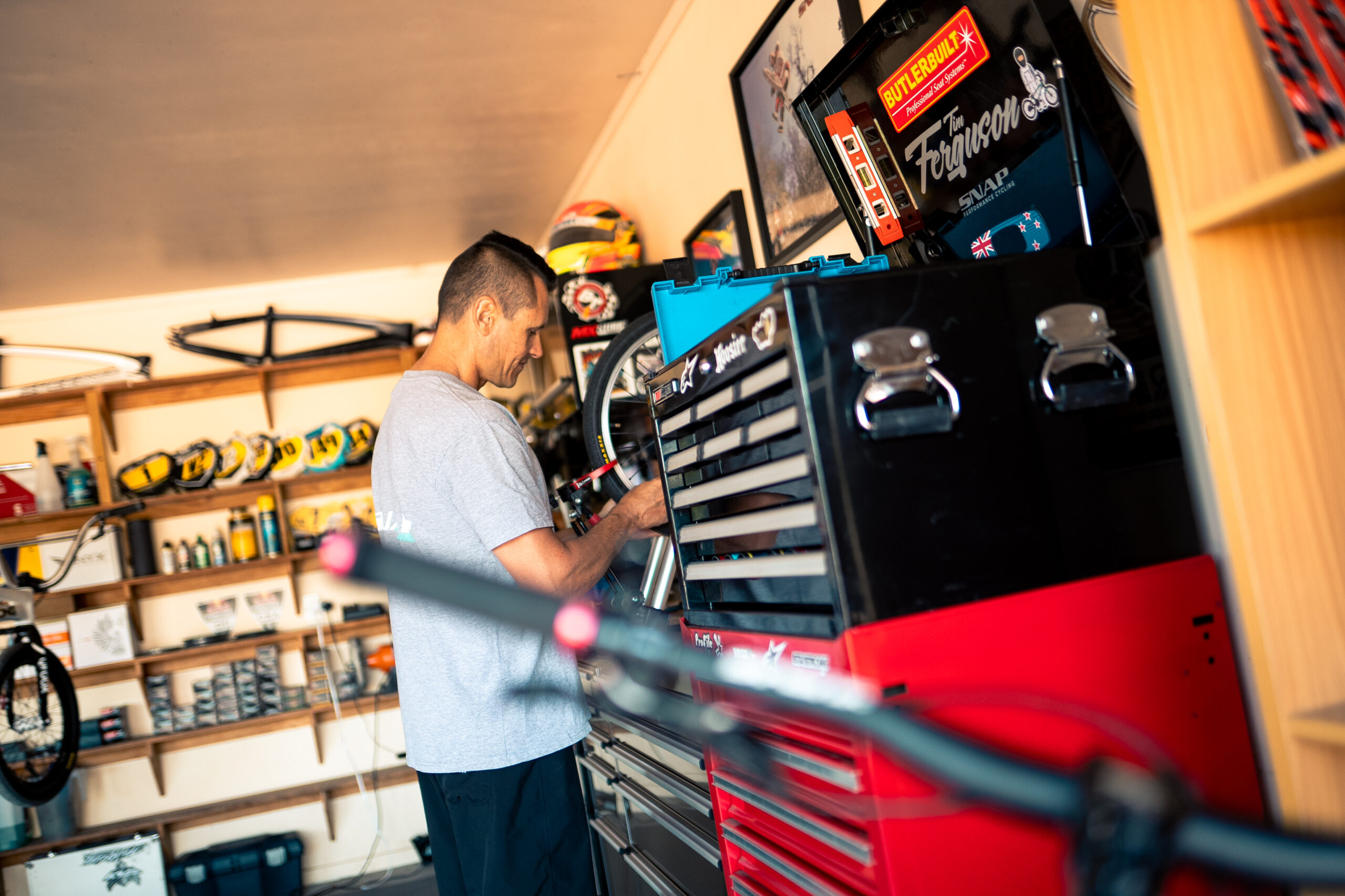 About the Snap Performance Director in Workshop working on BMX Bike