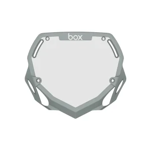 Box Two Number Plate Large - Grey