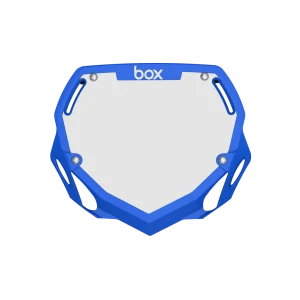 Box Two Number Plate Large - Blue