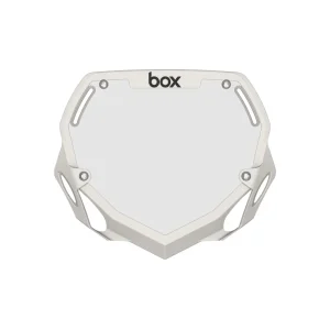 Box Two Number Plate Large - White