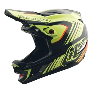 D4 AS POLYACRYLITE HELMET QUALIFER BLACK / YELLOW